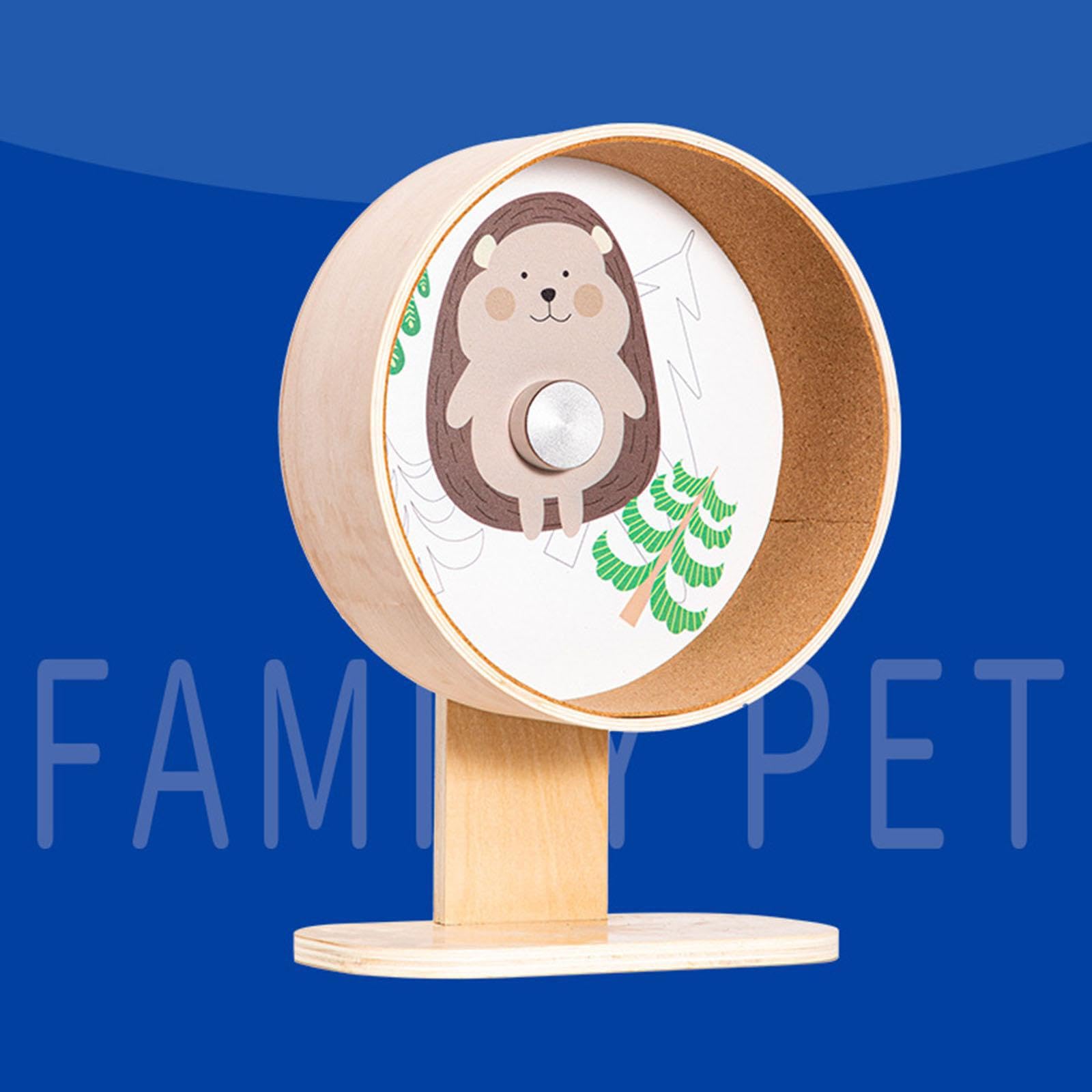 Roue d'exercice pour Hamster à Hauteur réglable, conçue pour s'amuser. Double roulement Silencieux, réduisant considérablement Les Risques de blessure. Roue