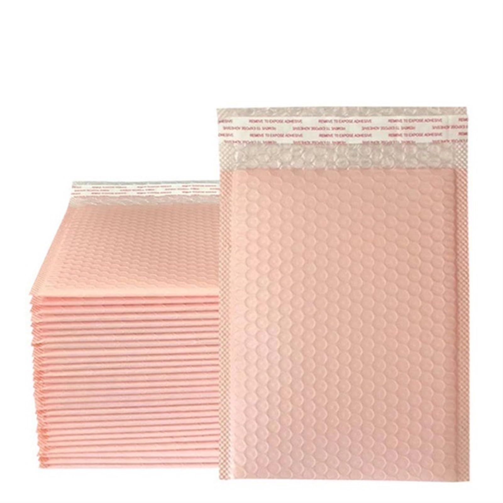 buste per spedizione con buste a bolle d'aria, Buste imbottite con bolle postali, confezione da 100 buste multicolori(Light Pink,15 * 18cm)