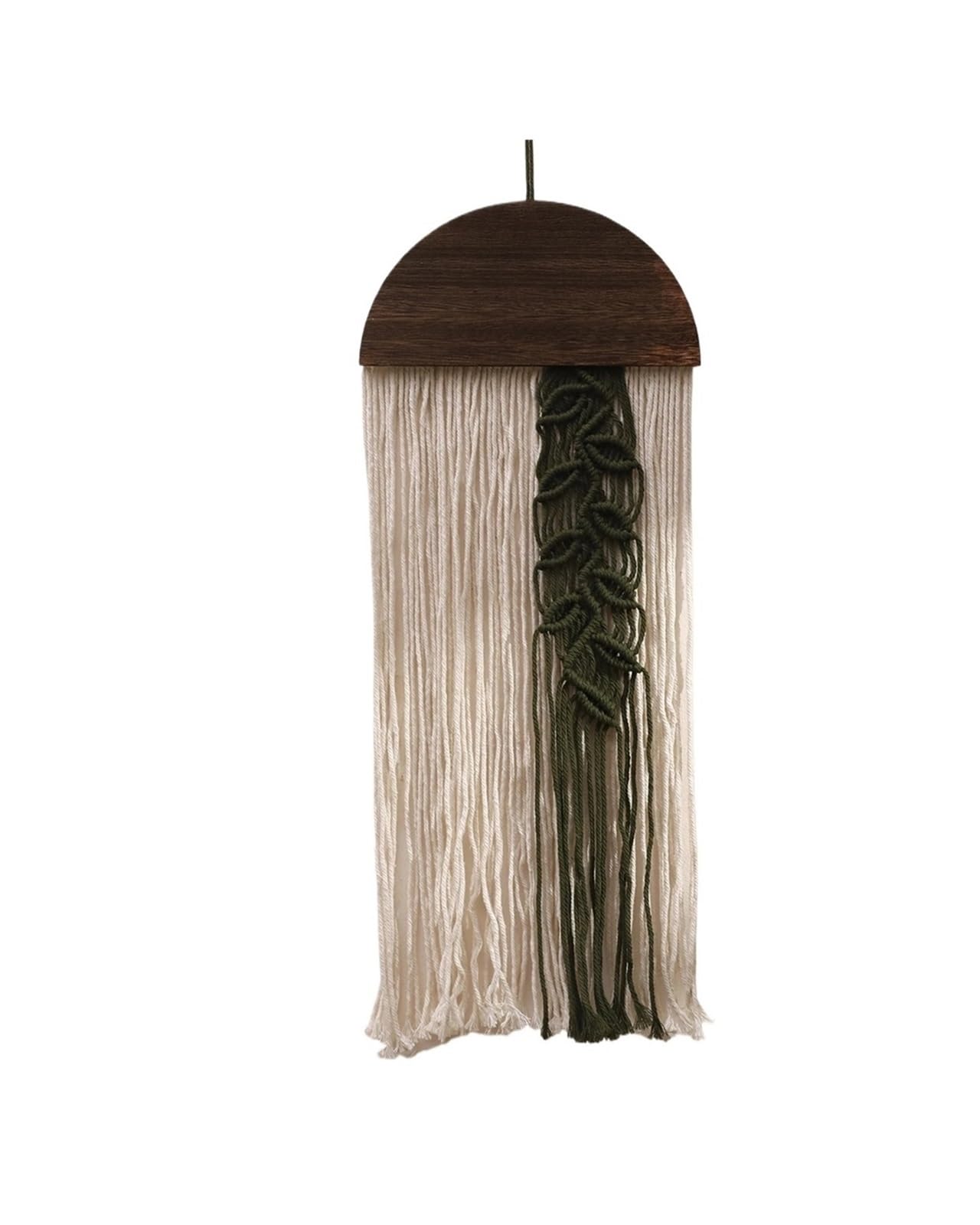 Xinglongs Macrame Wall Hanging Hand-Woven Macrame Tapestry Wall Hanging with Tassel Yarn Art for Boho Bedroom Living Room Decor