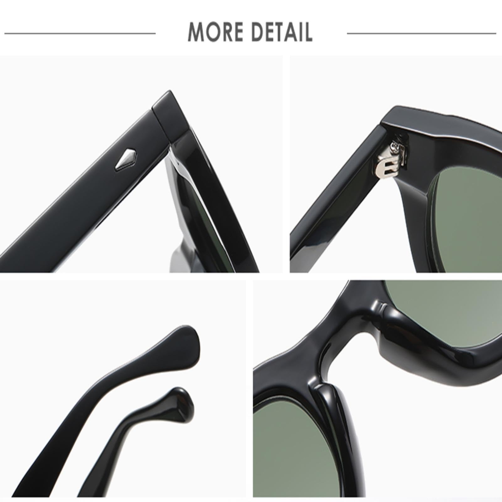 Gafas de sol para mujer, marco ovalado, marco grueso, cara pequeña, personalidad, retro, multicolor, moda