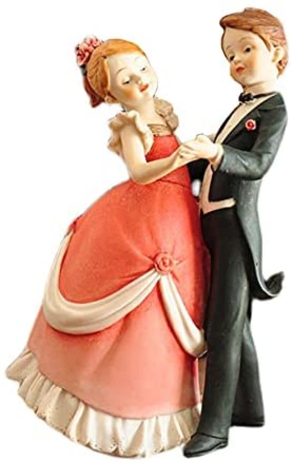 Statue Coppia In Resina Baci – Figure Decorative Per Matrimonio E Anniversario, Ornamento Per Casa, 5x2cm - 4