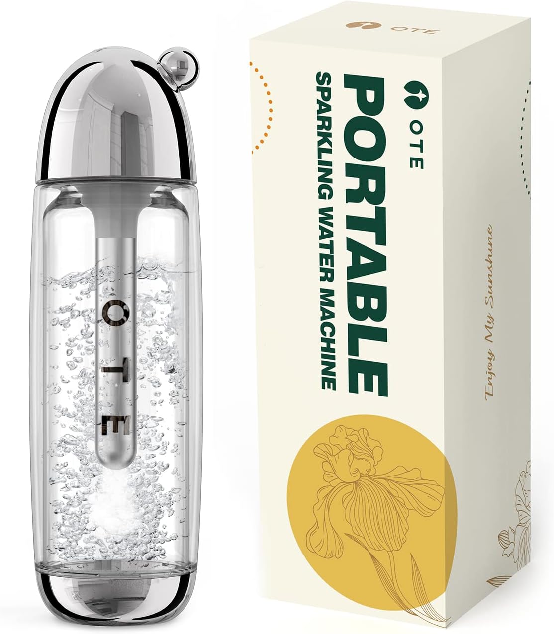 OTE Portable Carbonated Water Machine, Soda Maker for Home