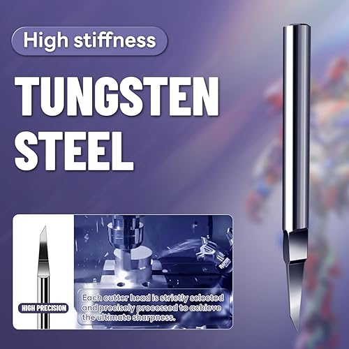 Miniatura 41 de stedi Cincel modelo Scriber, cuchillas de acero de tungsteno 0.004 in, para modelar aficiones, modelo de escala RG, kit de modelo de Gundam