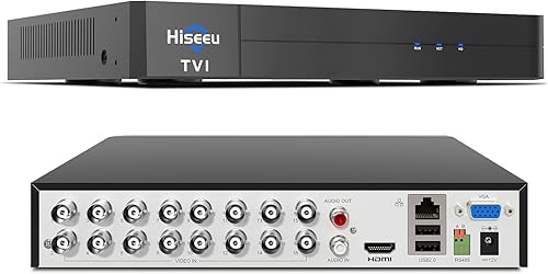 Hiseeu 3K Lite DVR Grabador de vídeo digital de seguridad de 16 canales CCTV DVR avanzado para cámara de seguridad, AHD/TVI/CVI/CVBS/IPC 5 en 1