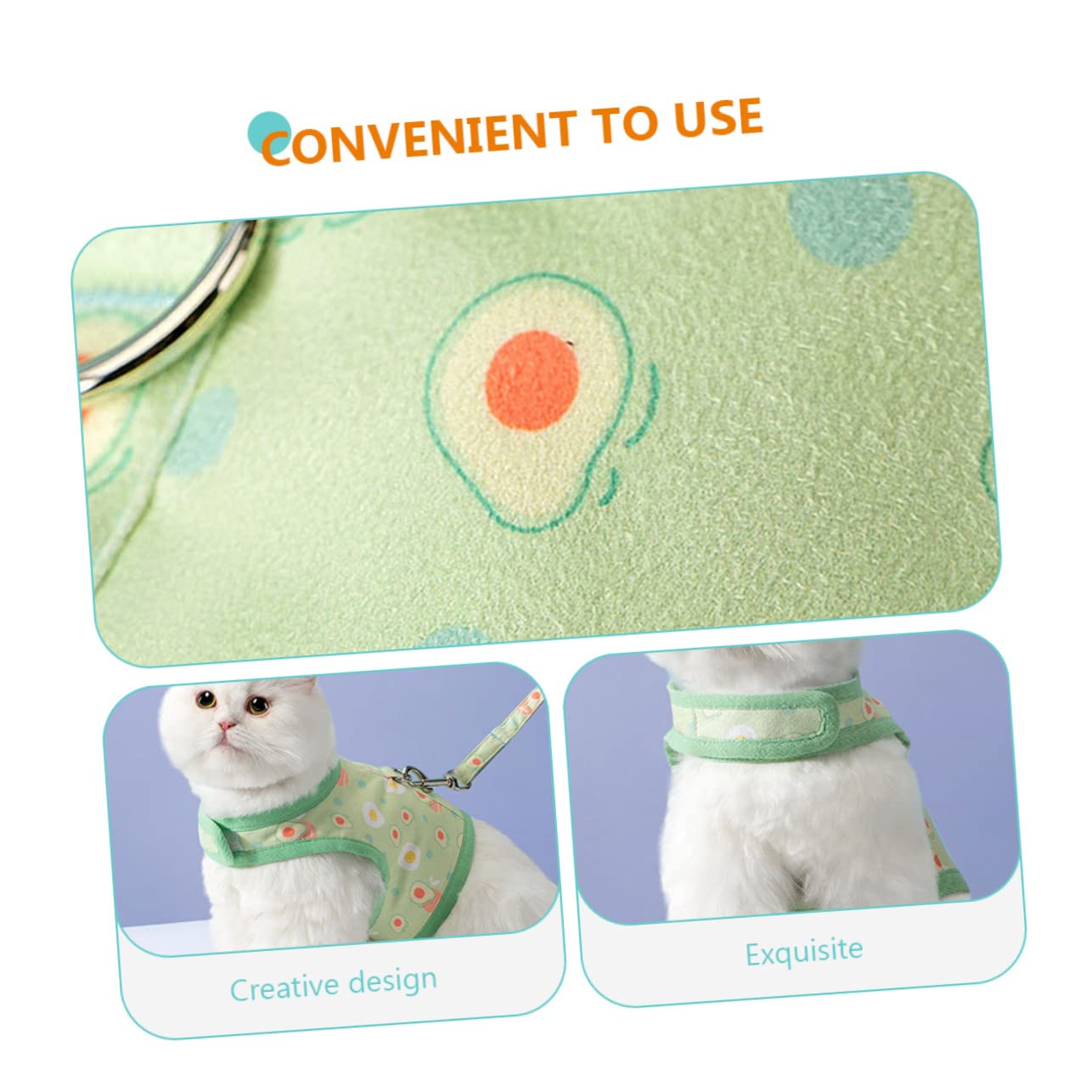 POPETPOP 4juegos Arnés De para Gatos con Chaleco Transpirable con Estampado De para Paseos De Pequeñas