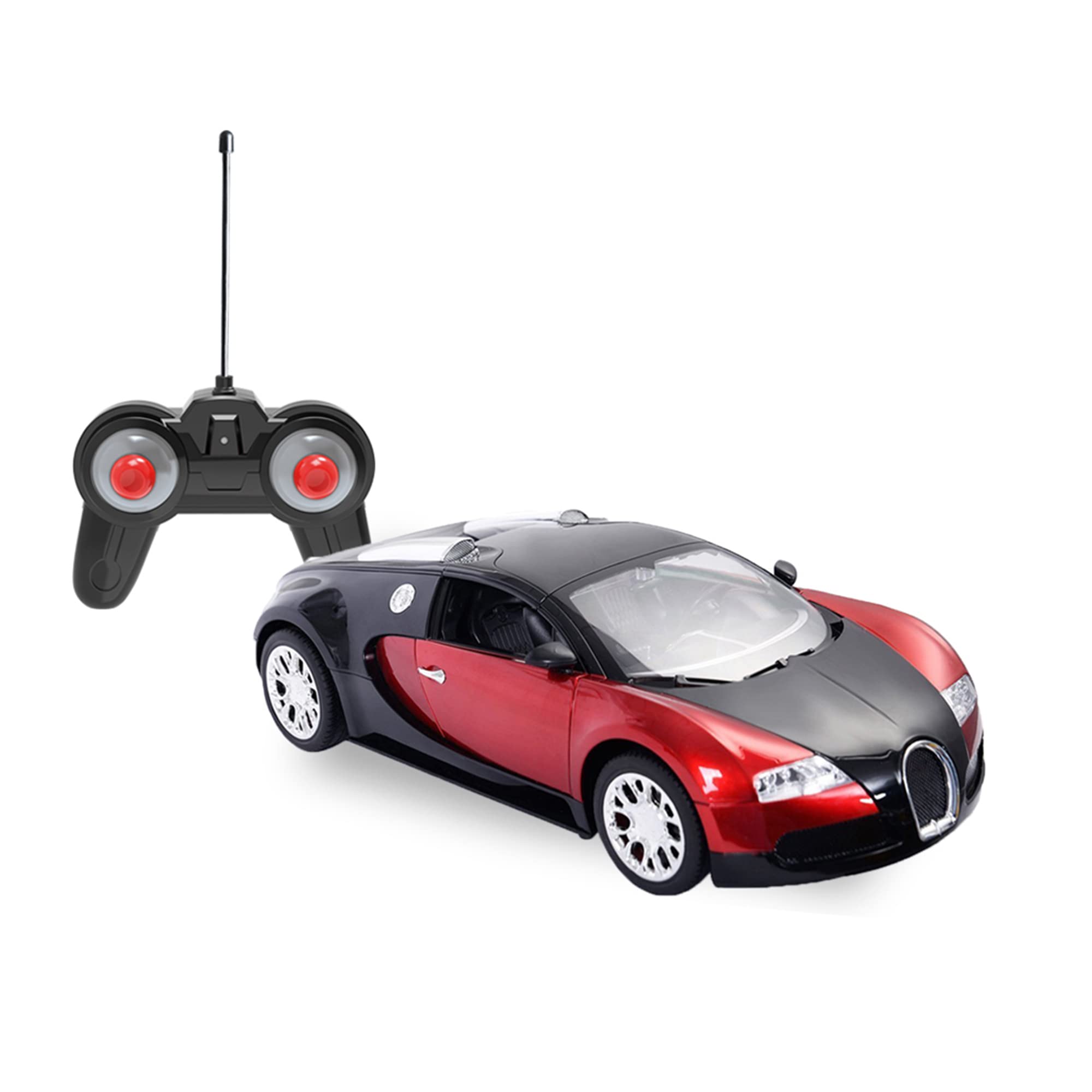 Playzu Remote Control Car Red - Sports Car R/C 1:24 Scale 27 MHz R/C Car Powerful Li-ion Rechargeable Battery Top Speed 5+ km/hr Authentic Realistic Design for High Speed Racing for Boys (B0BVBQLVSS) Amazon Price History, Amazon Price Tracker