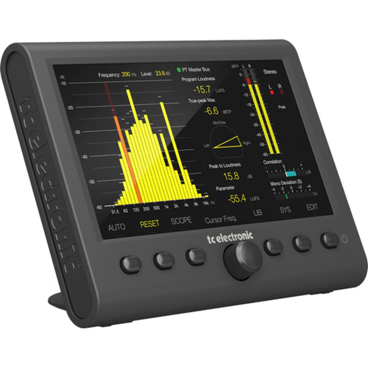 TC ElectronicCLARITY M STEREO Stereo Audio Meter with 7" High Resolution Display and USB Connection for Plug-In Metering