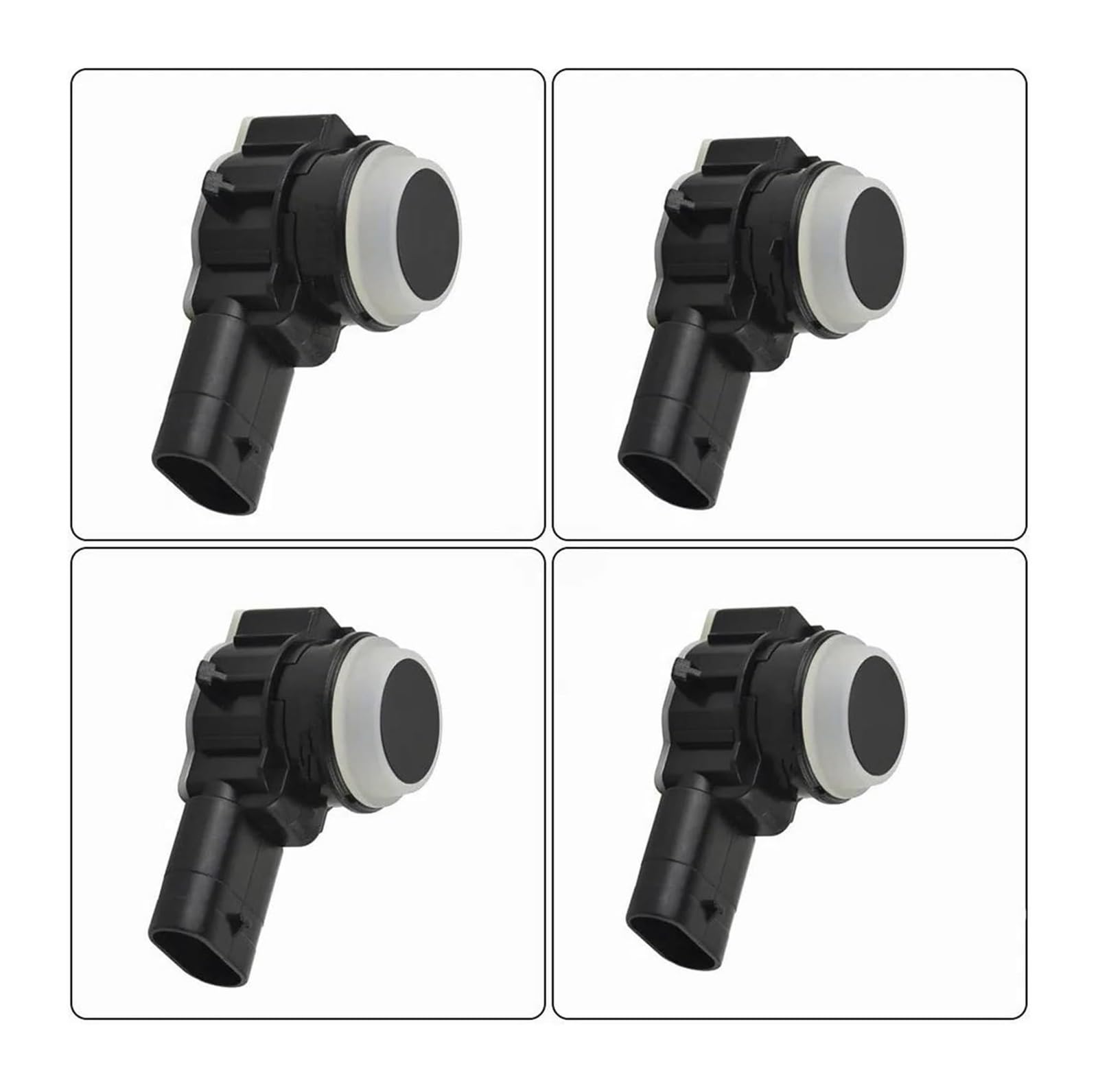 para Jeep para Renegade para Compass II Sensor Aparcamiento PDC Marcha Atrás Coche 4 Unidades 735531904 0263013403 Sensor De Aparcami(White Retainer)