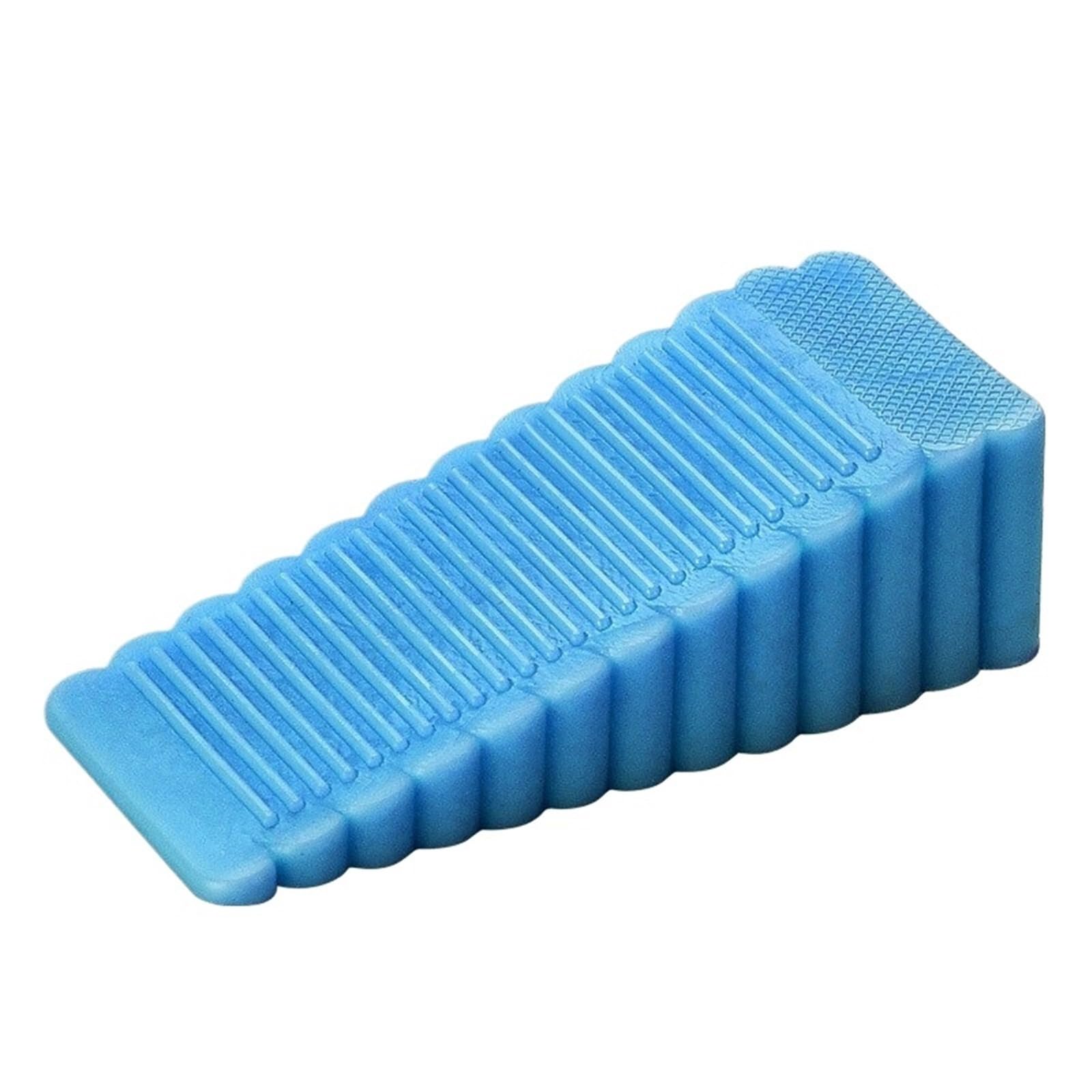 Door Stop Silicone Door Stop Stoppers Block Wedge Doorstops Stopper Home Office Rear Retainer Anti-Collision(Blue)
