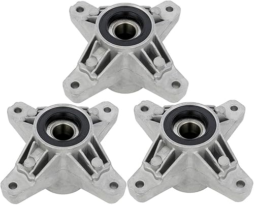 CCIYU Paquete de 3 conjuntos de husillo de cortacésped para Cub Cadet para cortacéspedes MTD 618-3129C 918-3129C 918-04394 918-04426