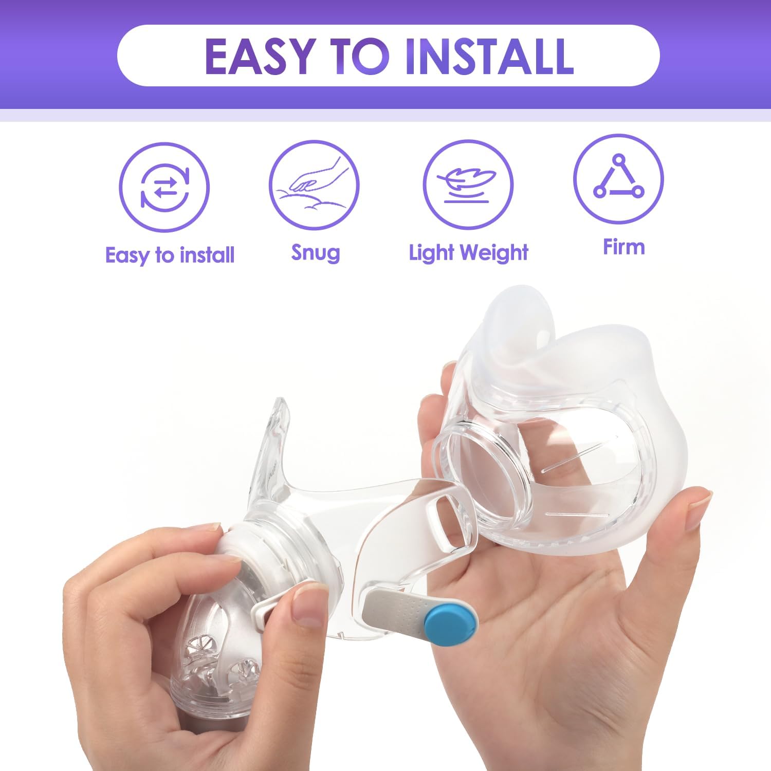 2-Pack Replacement Cushions for F30(M) - Reliable Seal, Comfortable Fit & Durable - Compatible with Original F30 Frame, Medium - Image 3