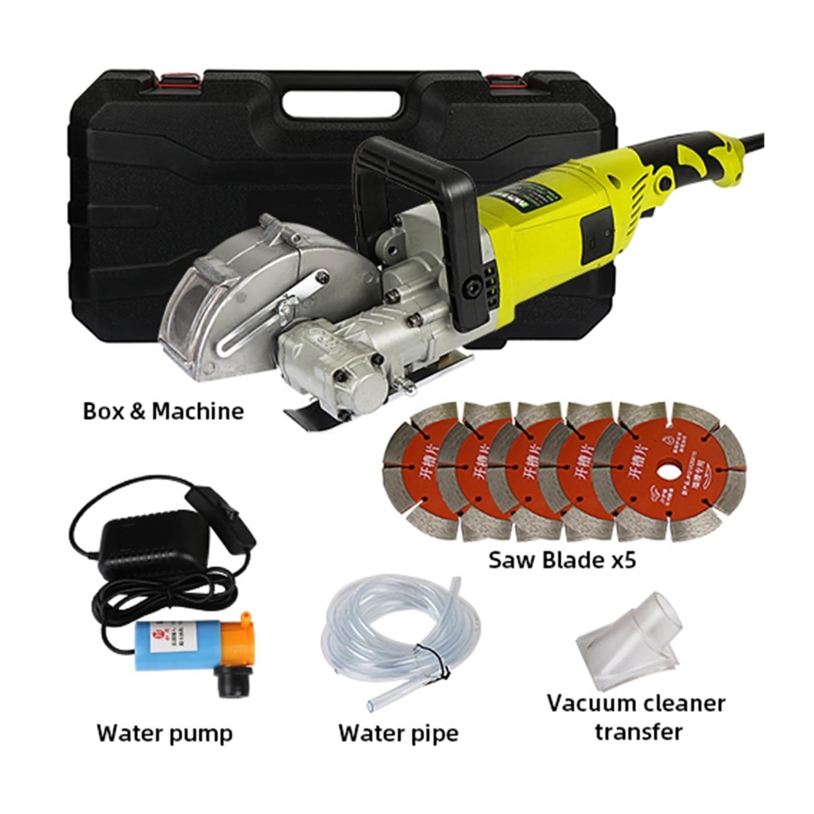 Máquina cortadora de pared eléctrica 8300 W, ranuradora y, ladrillos, hormigón acero, sierra circular, herramienta para principiantes uso de bricolaje(125mm 4000W)