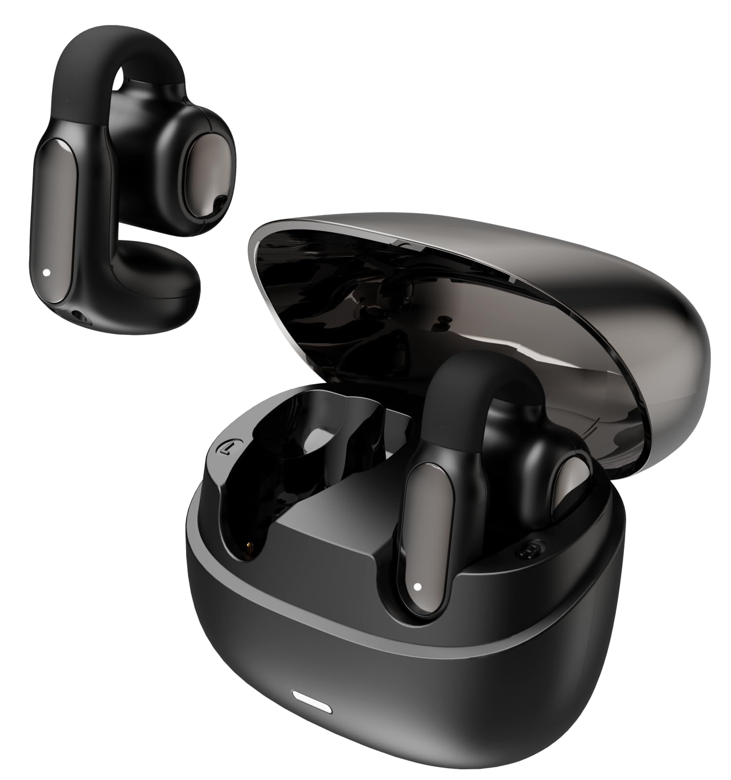 Hmusic Cuffie Open Ear Bluetooth 6.0 con Clip