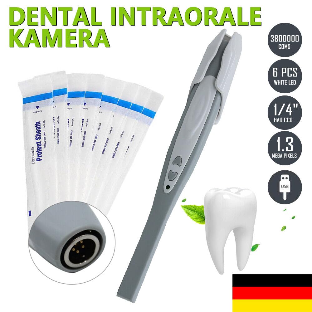 Caméra intra-orale sans fil caméra intra - orale dentaire 1,3 méga 1/4 "USB md740b avec LED pour inspection orale des personnes et des animaux domestiques.