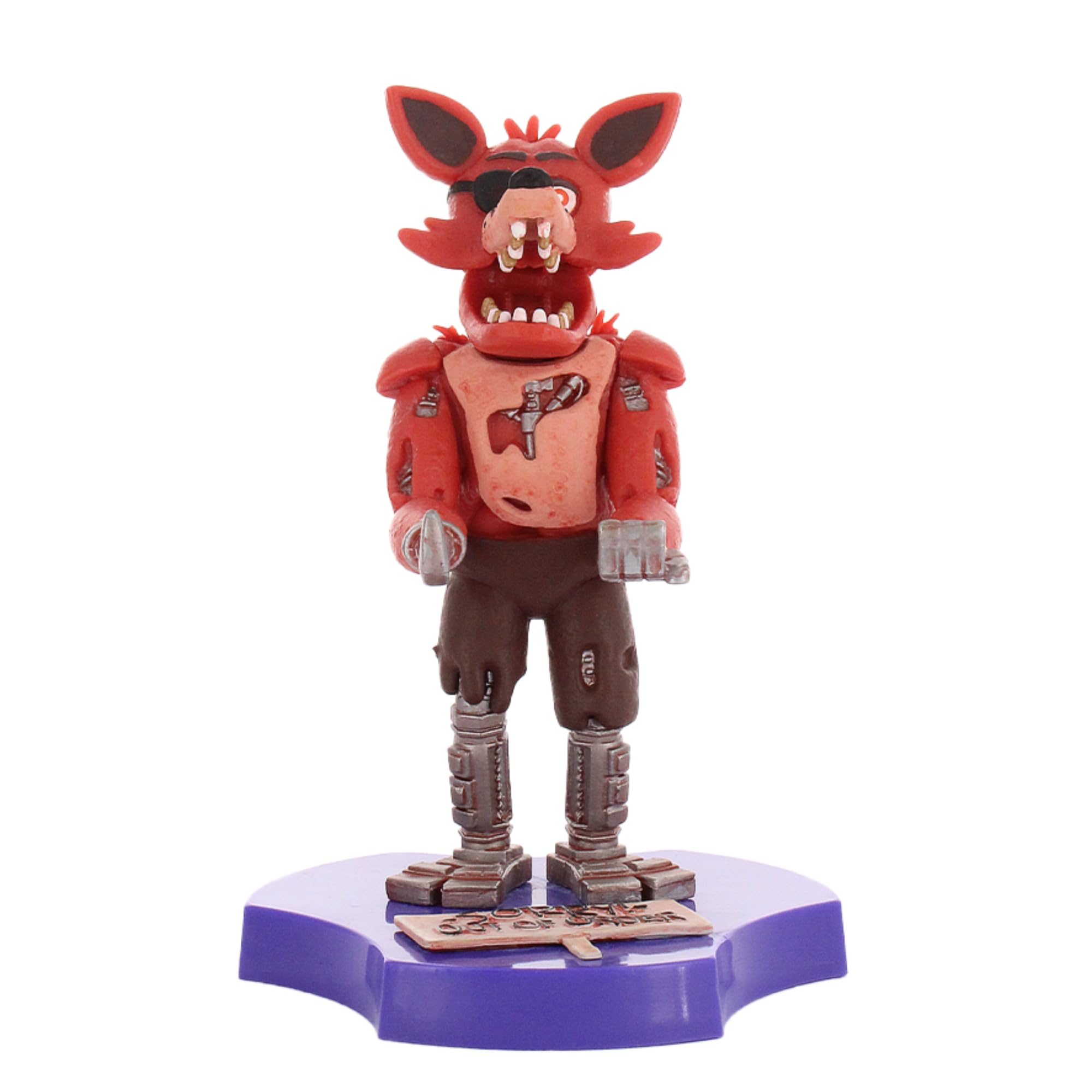 Cableguys Minis Five Nights at Freddy's Foxy Phone Stand & Earbuds Holder - Novelty Phone Stand for Desk Decor and Bedside Accessories, In Ear Headphone Holder for Smartphone & Small Devices