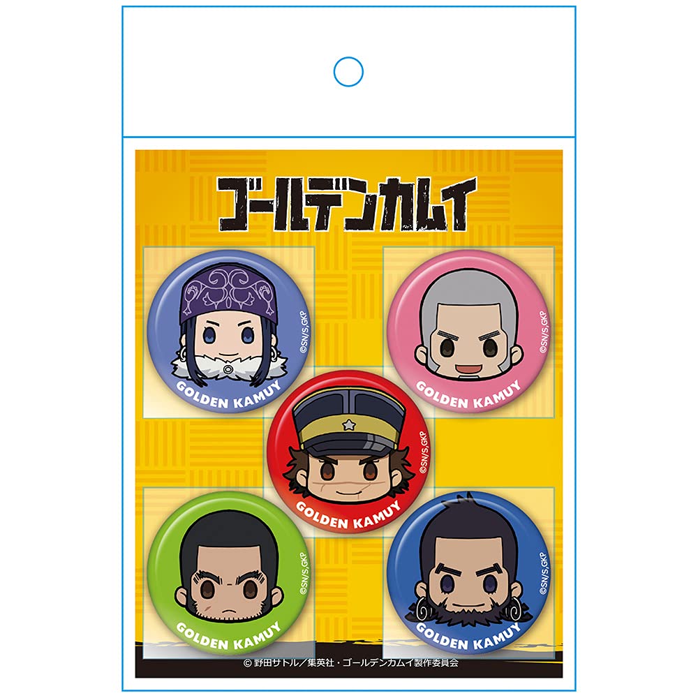 Amazon.co.jp: ゴールデンカムイ ちゅるキャラミニ缶バッジ5個