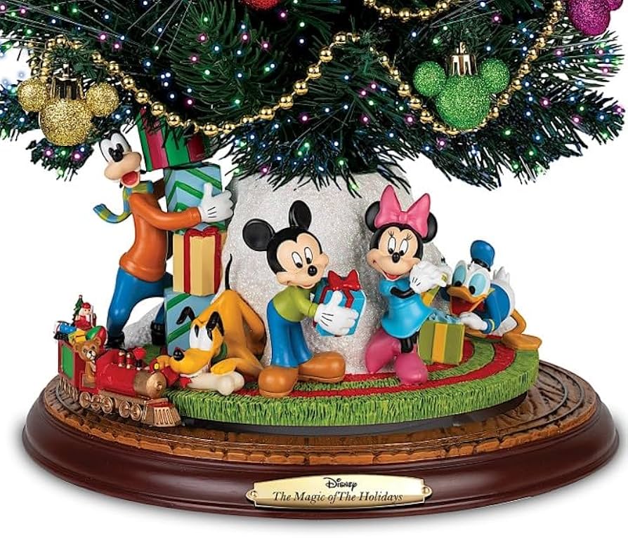 Amazon.co.jp: Bradford Exchange ディズニー 卓上クリスマスツリー