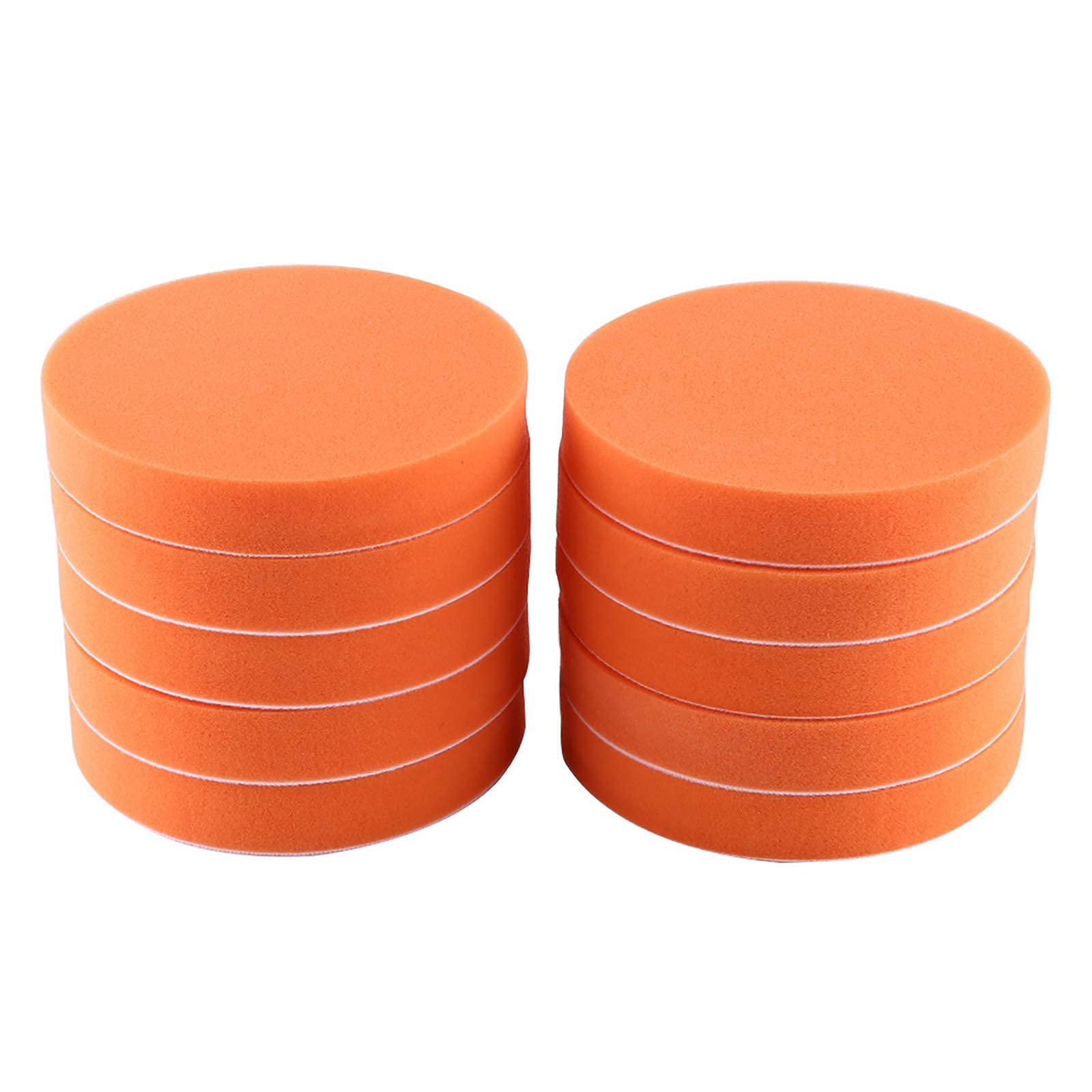 Éponge de Polissage pour Voiture, 10 Pcs/Lot kit Polissage | Voiture 6 (150Mm) Éponge Polissage Polissage Cirage Pad Kit Outil pour Voiture Polisseur Tampon Orange Tampon de Polissage