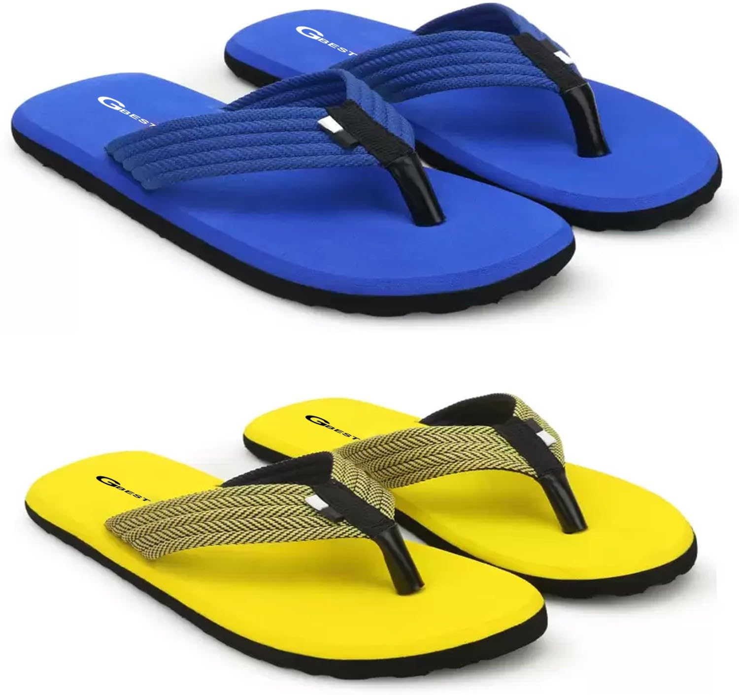 Men 2 Pair of Men Flip Flop Slipper Flip Flops (Black, Green 10) (B0CT58FLTX) Amazon Price History, Amazon Price Tracker