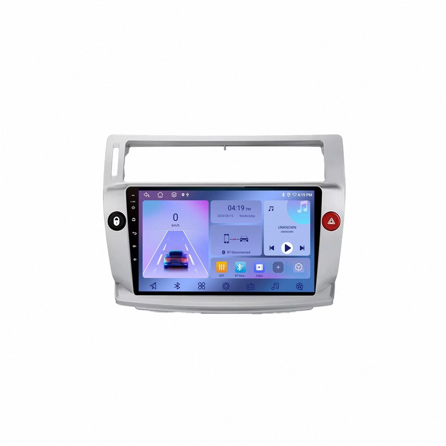Audio estéreo 2 DIN y pantalla de coche para Citroen C4 2004-2014 con Mirror Link y Bluetooth 8