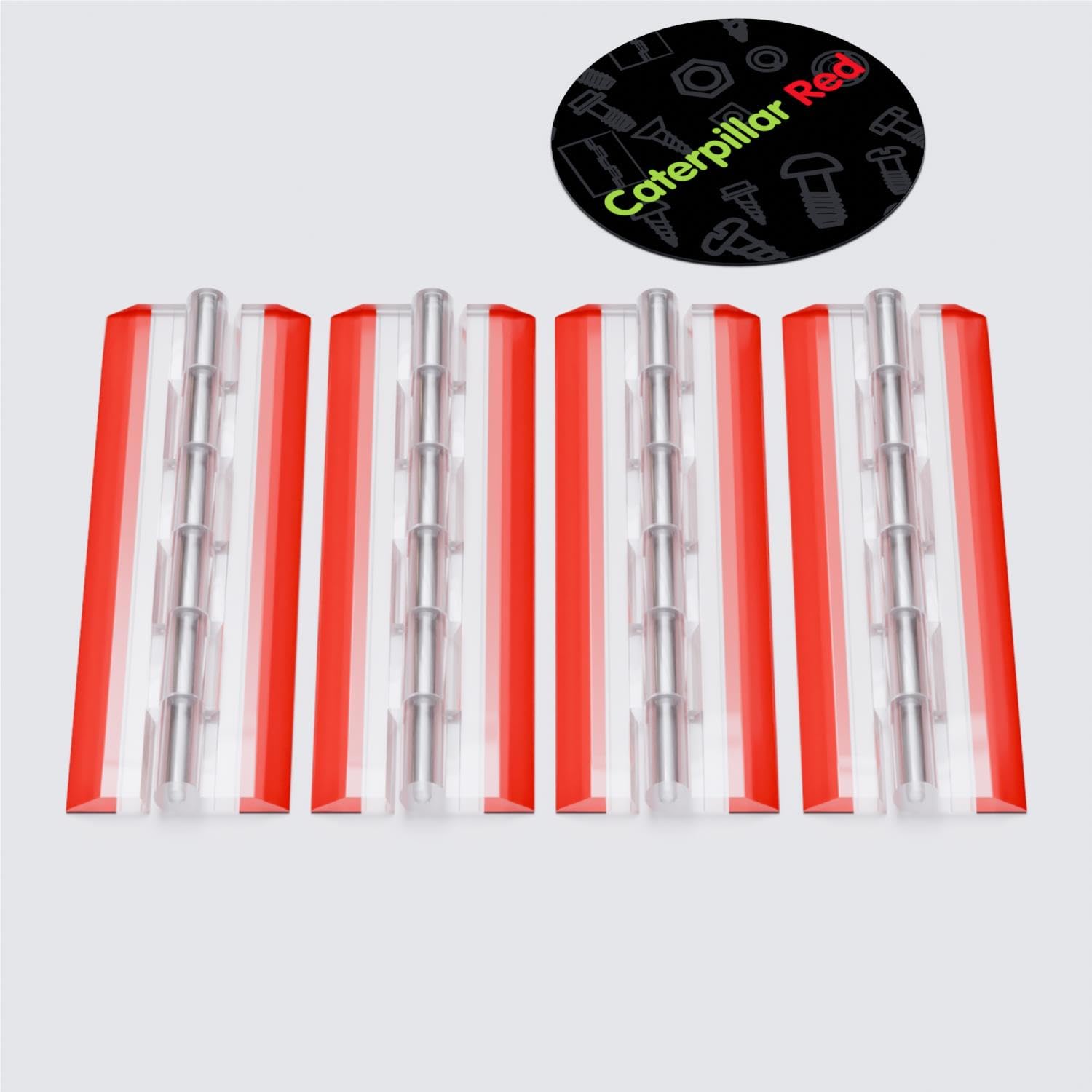 Cerniere Autoadesive Per Pianoforte | 4x Nero 75mm | In Acrilico | Apertura 270° | Facili Da Applicare - Foto 12