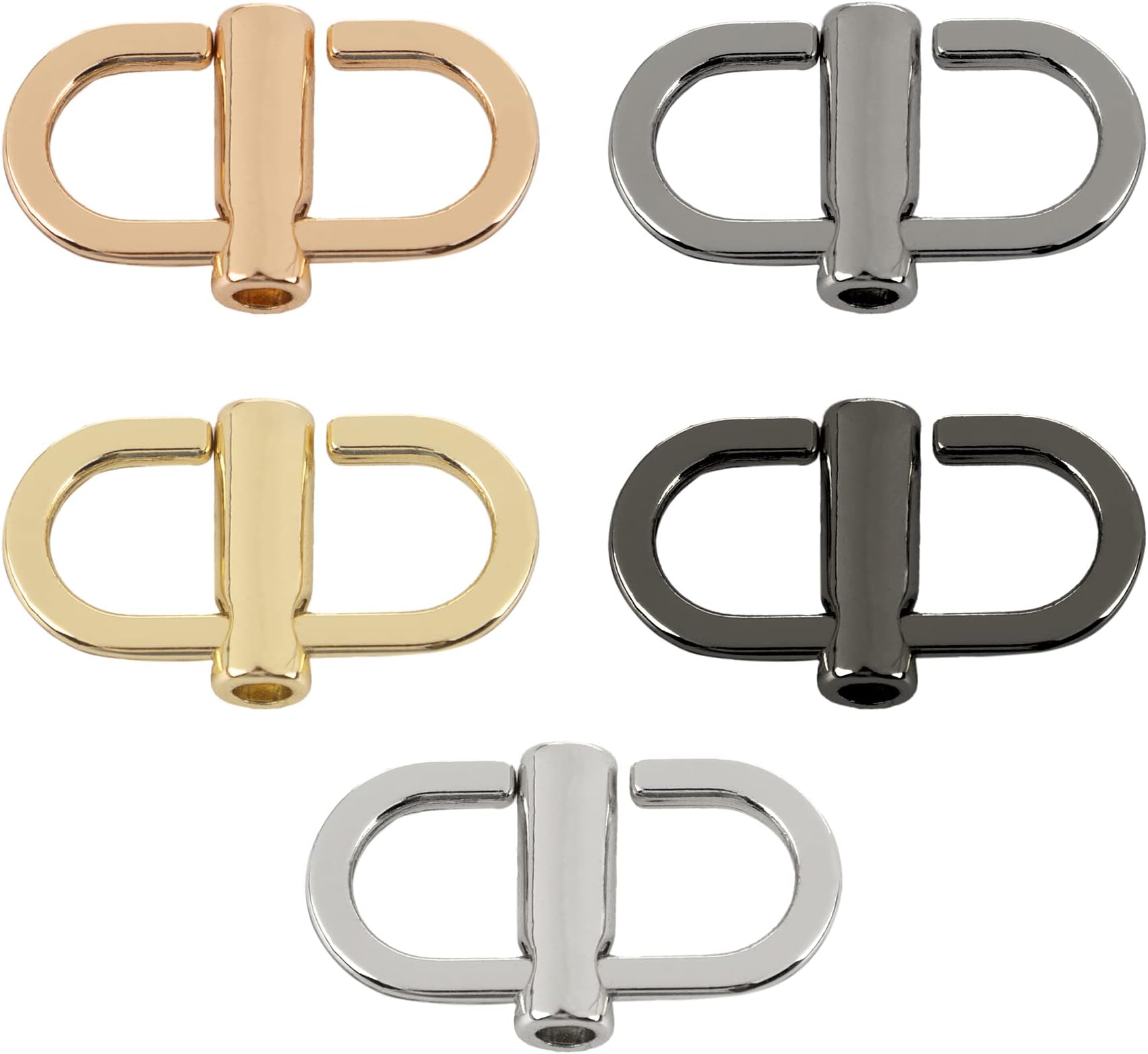 AUEAR 5-Piece Adjustable Metal Buckles for Chain Strap Bag Accessories