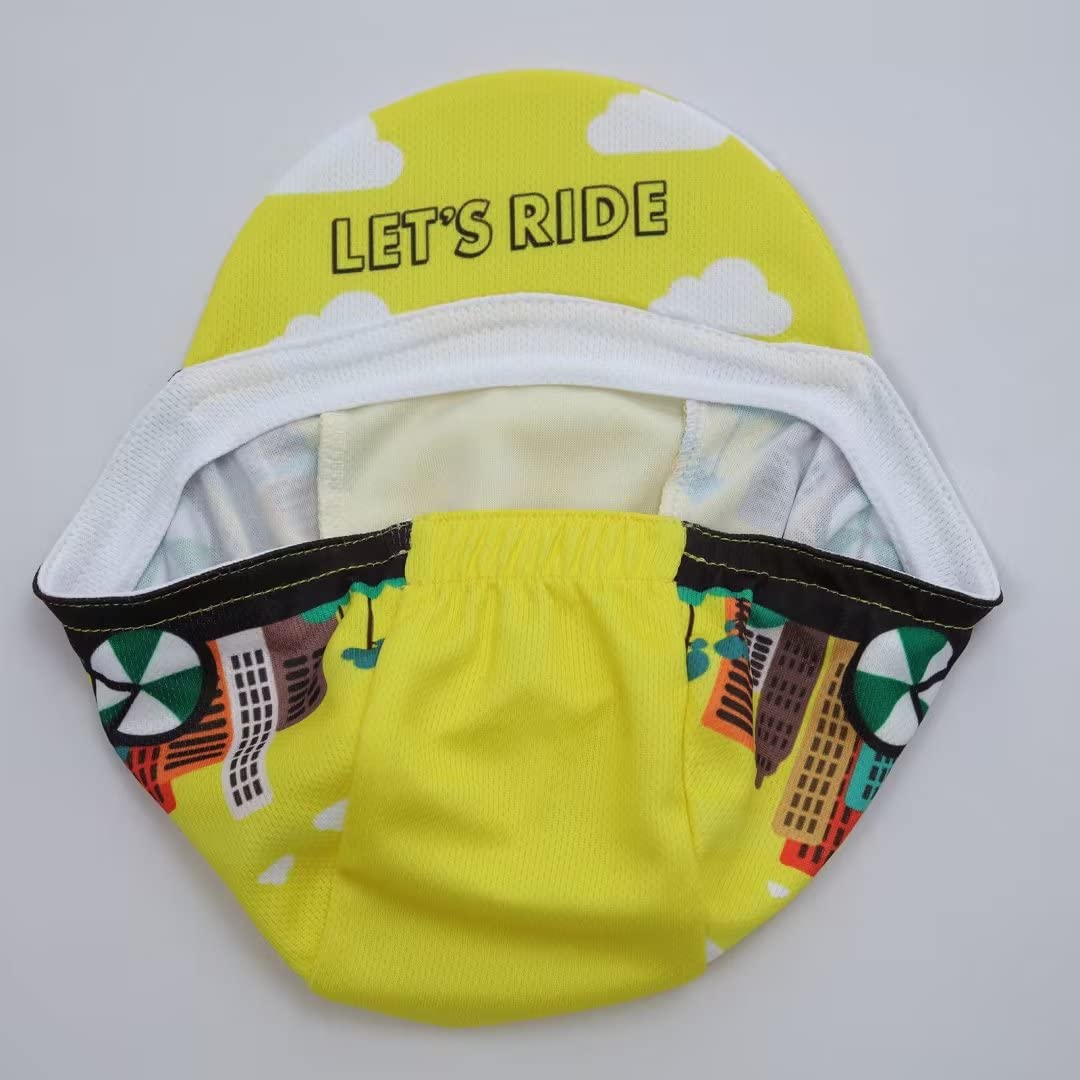 Casquette de cyclisme amusante pour homme et femme - Doublure de casque de vélo unisexe en polyester - Taille unique