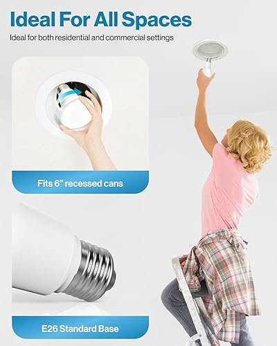 Miniatura 4 de Sunco - Paquete de 16 bombillas LED BR40, luces de inundación para interiores, bombilla empotrada, 1400 LM, 17 W (equivalente a 100 W), 2700 K