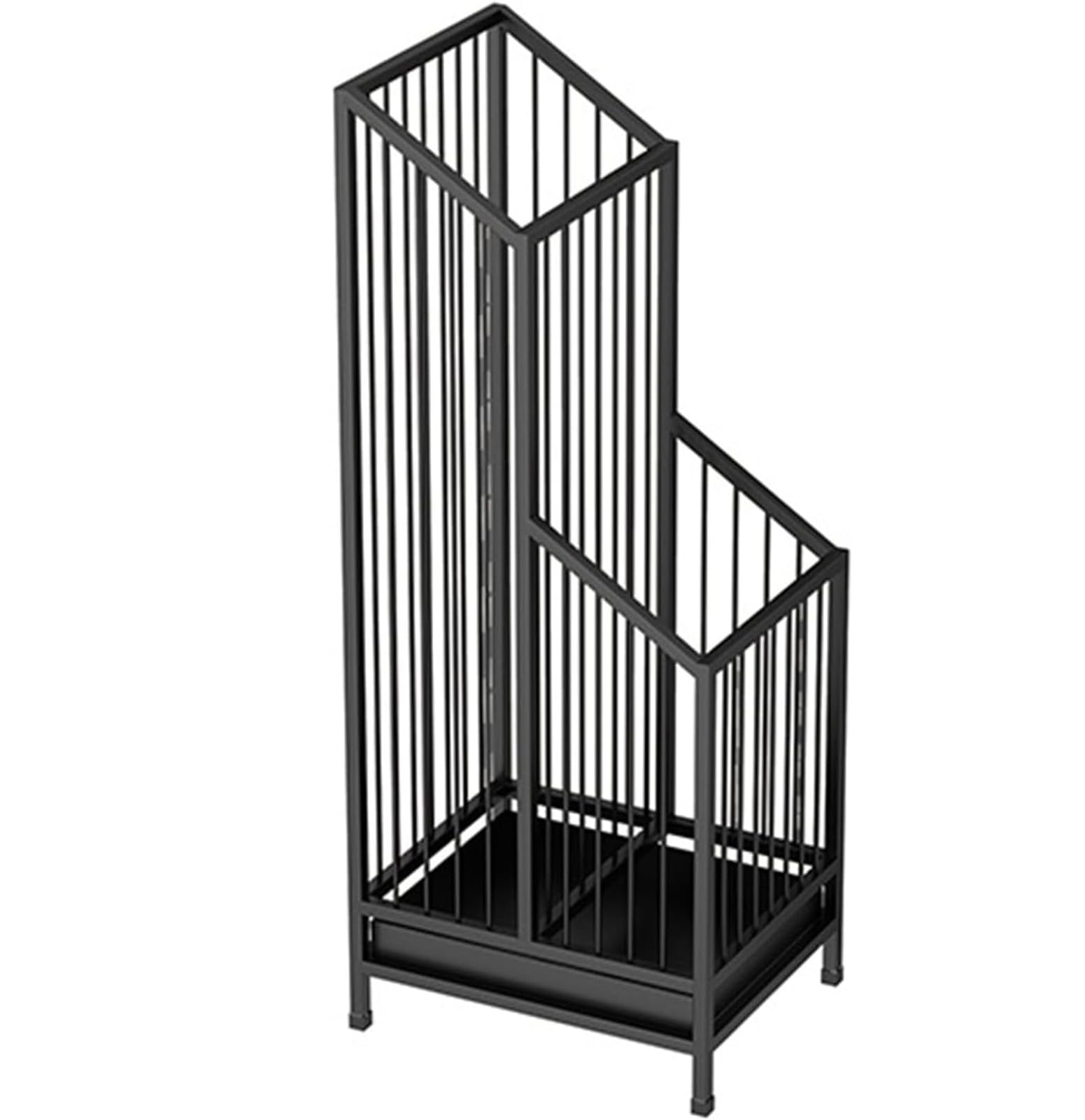 GHHVFEC Umbrella Stand, Freestanding Umbrella Holder for Entryway, Modern Design with Detachable Drip Tray for Canes and Walking Sticks, 9.8x7.9x24.4in