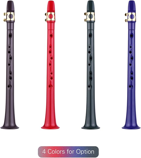 11-hole C Key Mini Pocket Saxophone ABS with Alto Mouthpiece Ligature 4pcs Reeds 8pcs Dental Pads Finger Charts Cleaning Cloth Carrying Bag