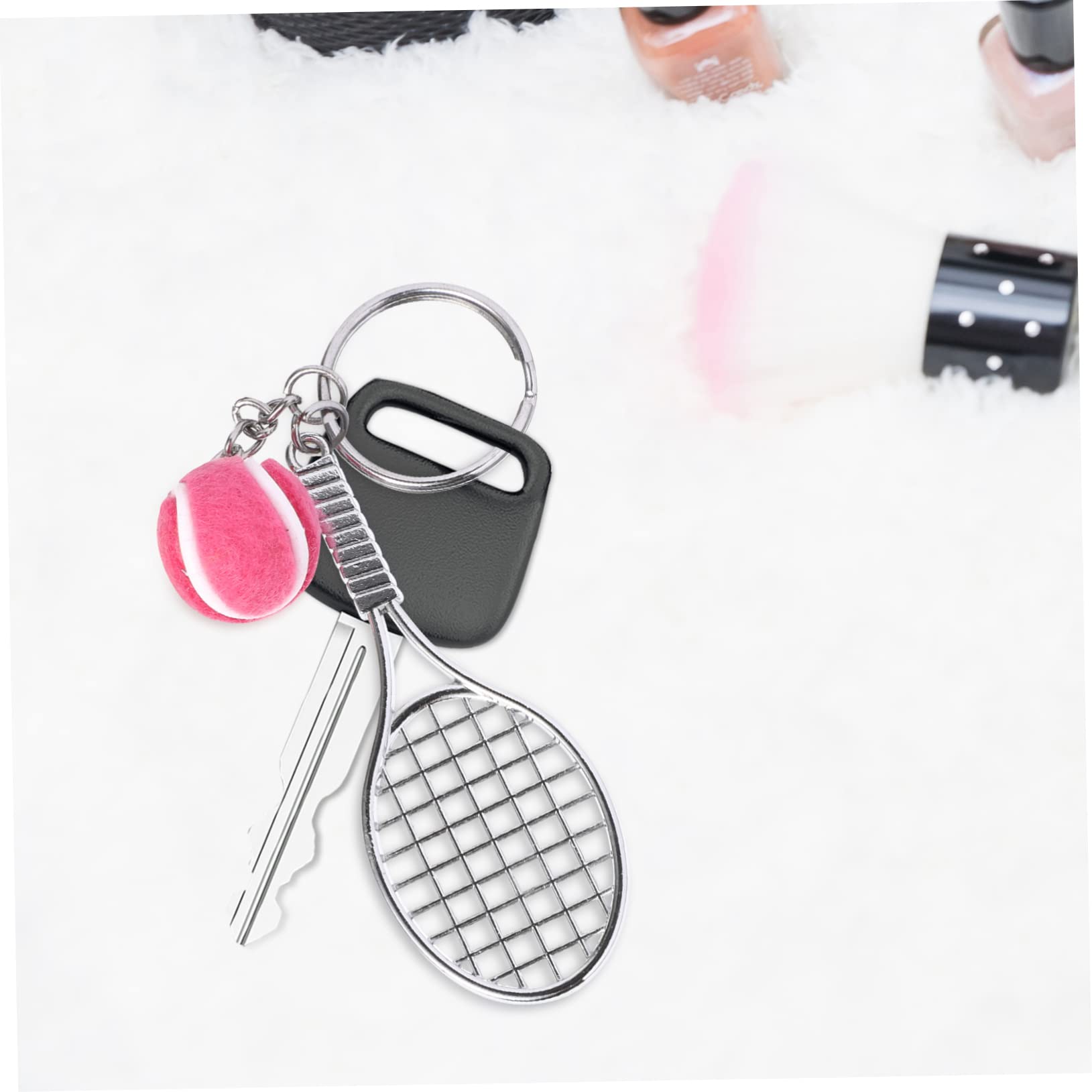 BESPORTBLE Ciondolo Portachiavi Mini Tennis Accessori Chic Per Amanti Sport Portachiavi Resistente E Creativi