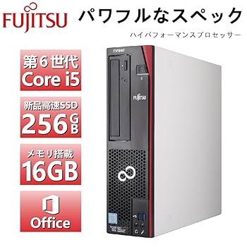 Amazon.co.jp: 【整備済み品】 富士通 デスクトップPC □CPU:第6