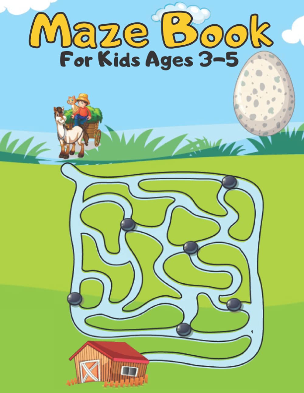Maze Book For Kids Ages 3-5