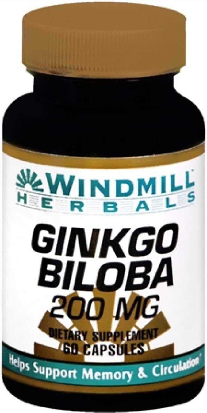 Windmill Ginkgo Biloba 200 Mg, 60 Capsules