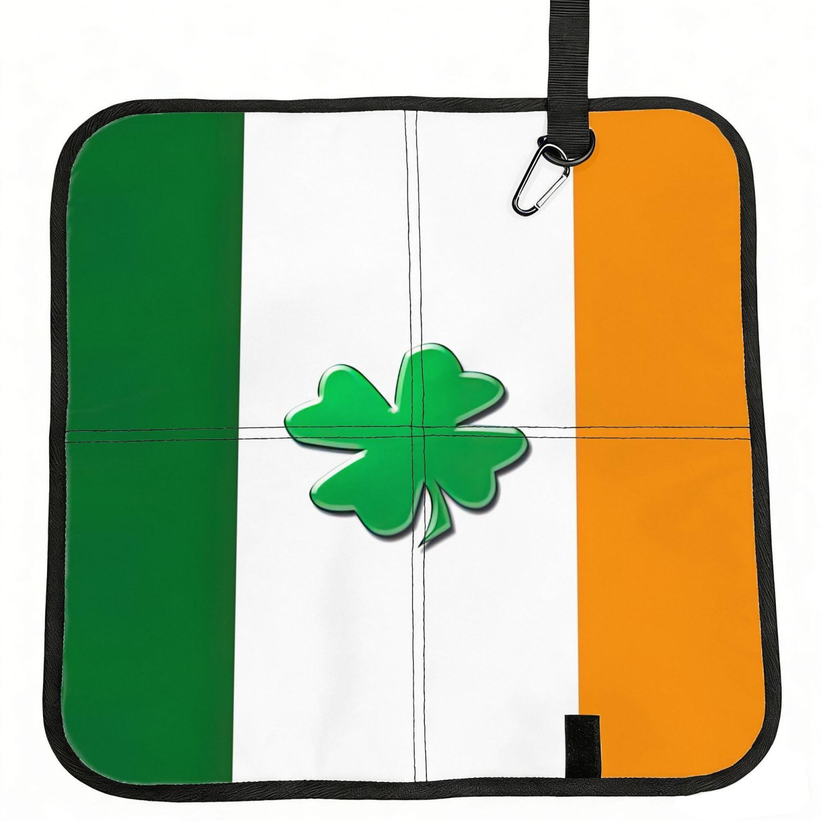 PPHGUT Irish Flag Print Foldable Seat Cushion Waterproof Portable Chair Pad Travel Outdoor Picnic Camping