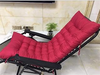 Marbeine – Cojín para silla de relax, tumbona de jardín, terraza, rojo intenso