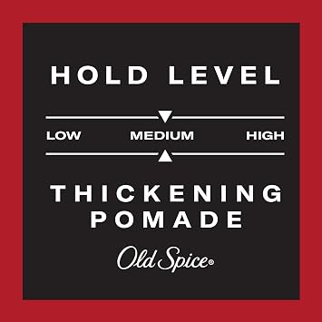 Old Spice Mens Hair Thickening Pomade, Medium Hold with Low Shine, 2.22 oz