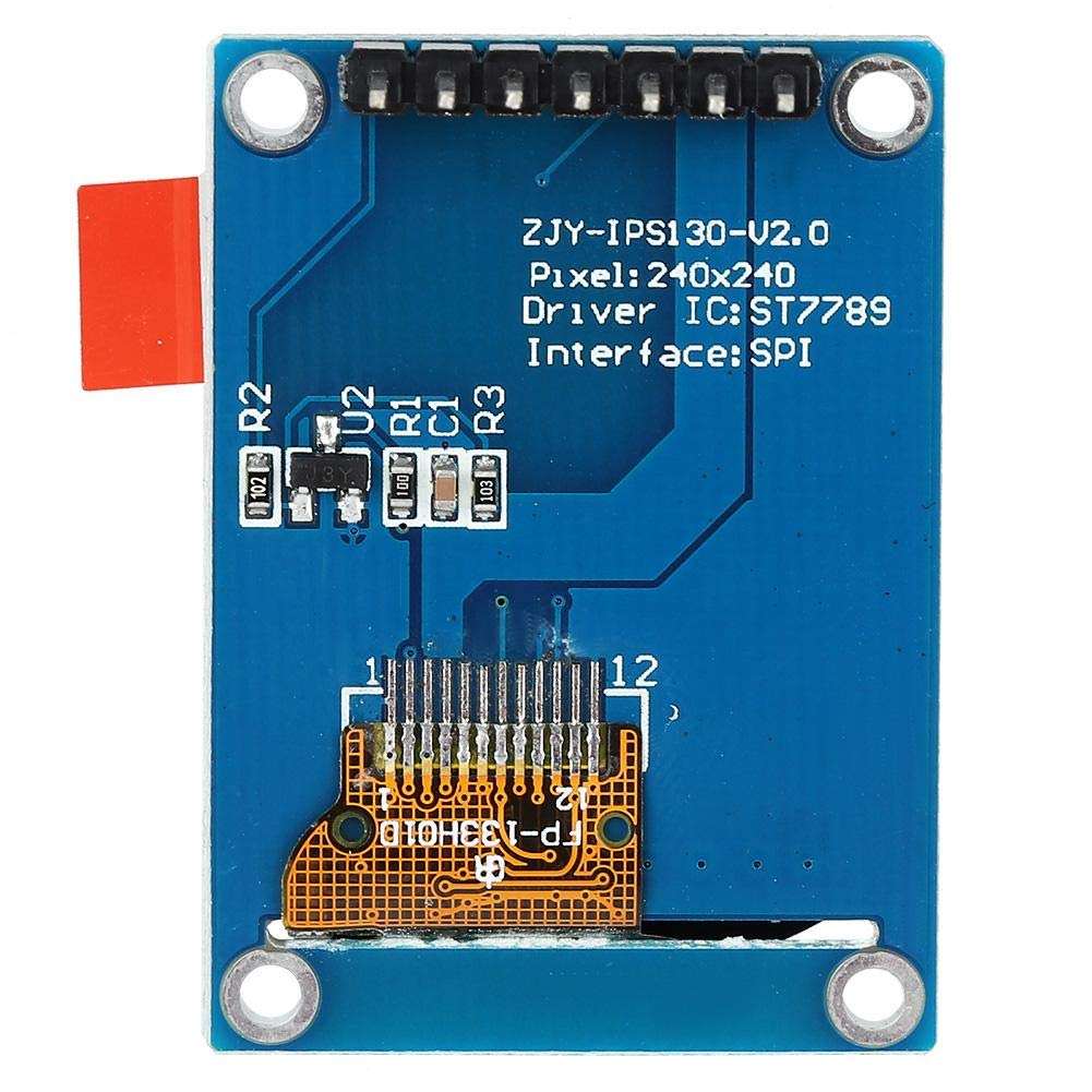 Moduł wyświetlacza LCD, 1,3-calowy moduł kolorowego wyświetlacza LCD IPS Kompaktowy układ Wygodny do osadzenia w różnych urządzeniach 240x240 3,3 V SPI ST7735 dla