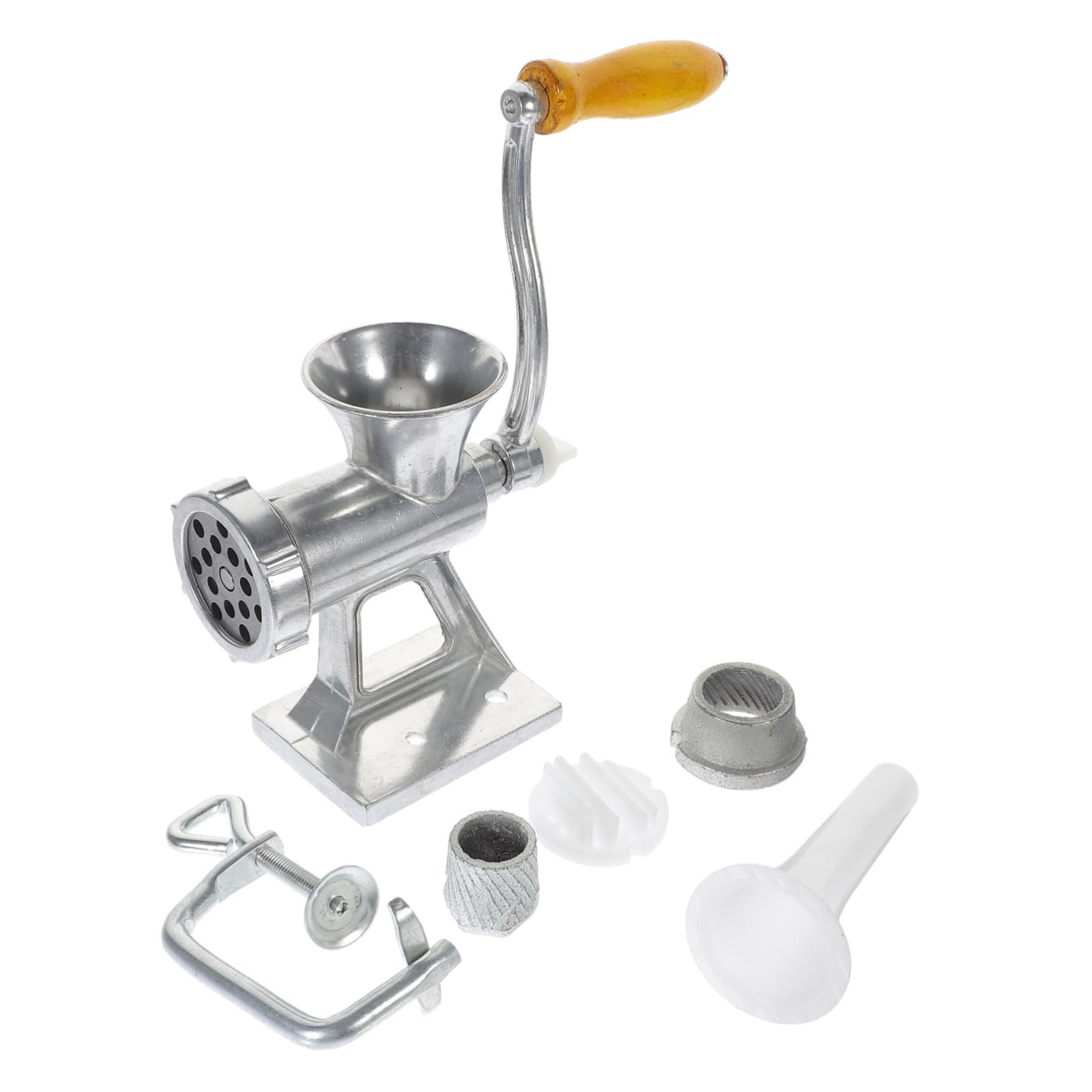 ULTECHNOVO 1 set Manual Meat Grinder Hand Cranked Sausage Stuffer Tool for Homemade Sausage and Vegetable Mincing and Design for Kitchen Use