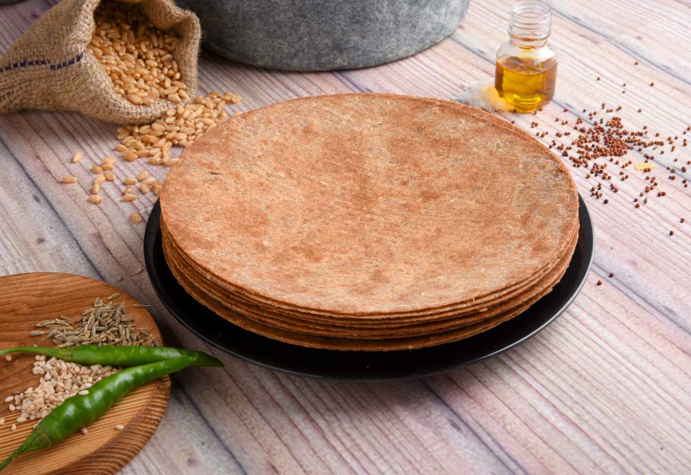 Lemor Special Nachani Khakhra Pack of 2 (200 gms Each)| Healthy Roasted Snacks | Delicious Crispy Gujrati Bites