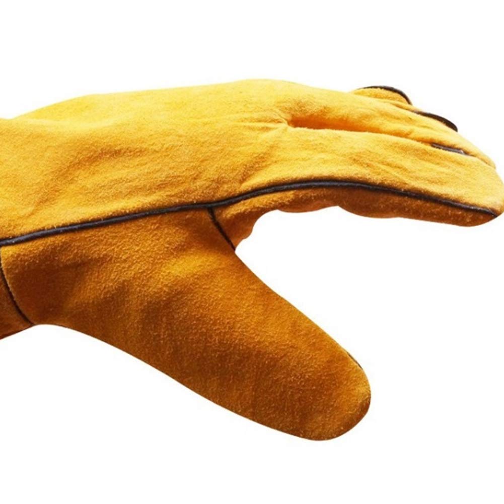 WZQH 60 CM / 23,6 Pouces Gants De Traitement Des Animaux En Cuir Pour Griffer Les Reptiles, Peigner Les Cheveux, Vétérinaire. Piqûre Anti Morsure Pour Chat, Chien, Oiseau, Faucon, Bétail, Serpent