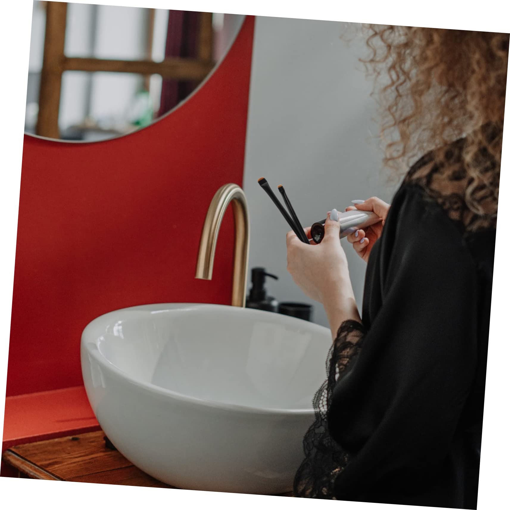 POPETPOP 15pezzi Pennelli Per Trucco Professionale Kit Di Spazzole Per Eyeliner Ombretto e Make up Per Occhi Setole Materiale Di Alta Qualità Per Applicazione Facile e Precisa