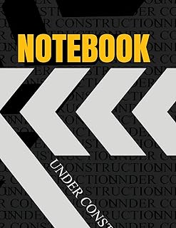 Notebook: under constraction cover (8.5 x 11) inches 110 pages, Blank Unlined Paper for Sketching, Drawing , Whiting , Journaling & Doodling (under constraction notebook,)
