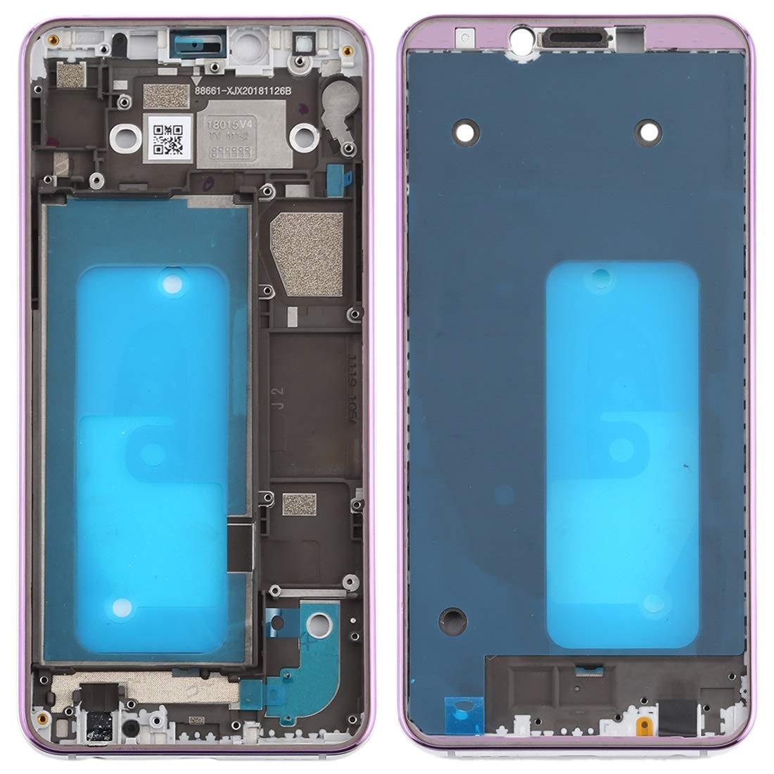 Châssis Galaxy A6s cassé ? Remplacer la lunette intermédiaire violette facilement
