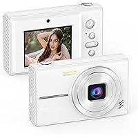 Compact digital camera! Front and rear double pulp, 68 million images, 128 GB card included, perfect for beginners