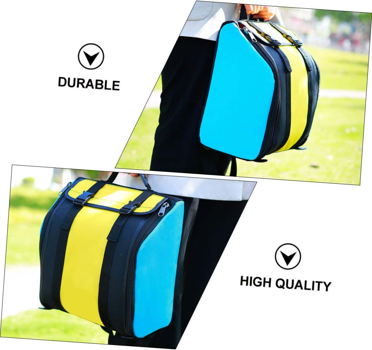 22-Key Accordion Carrying Bag 8 Bass Storage Padded Waterproof Accordion Case Adjustable Shoulder Straps for Musicians
