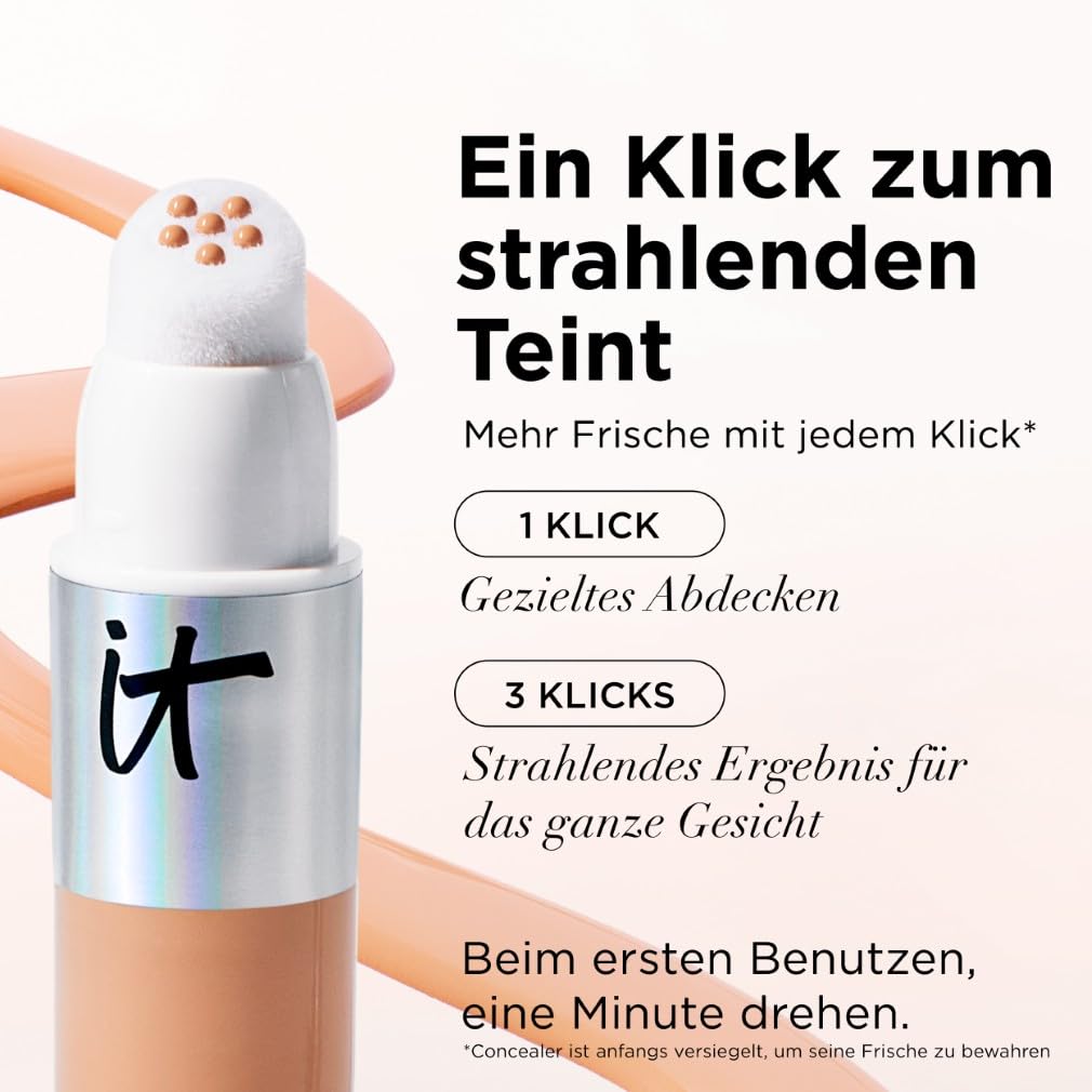 IT Cosmetics Do It All Radiant Concealer, 7 ml, Feuchtigkeitsspendend, aufpolsternder, abdeckender und aufhellender 4-in-1 Concealer Stick, Natürliches Finish