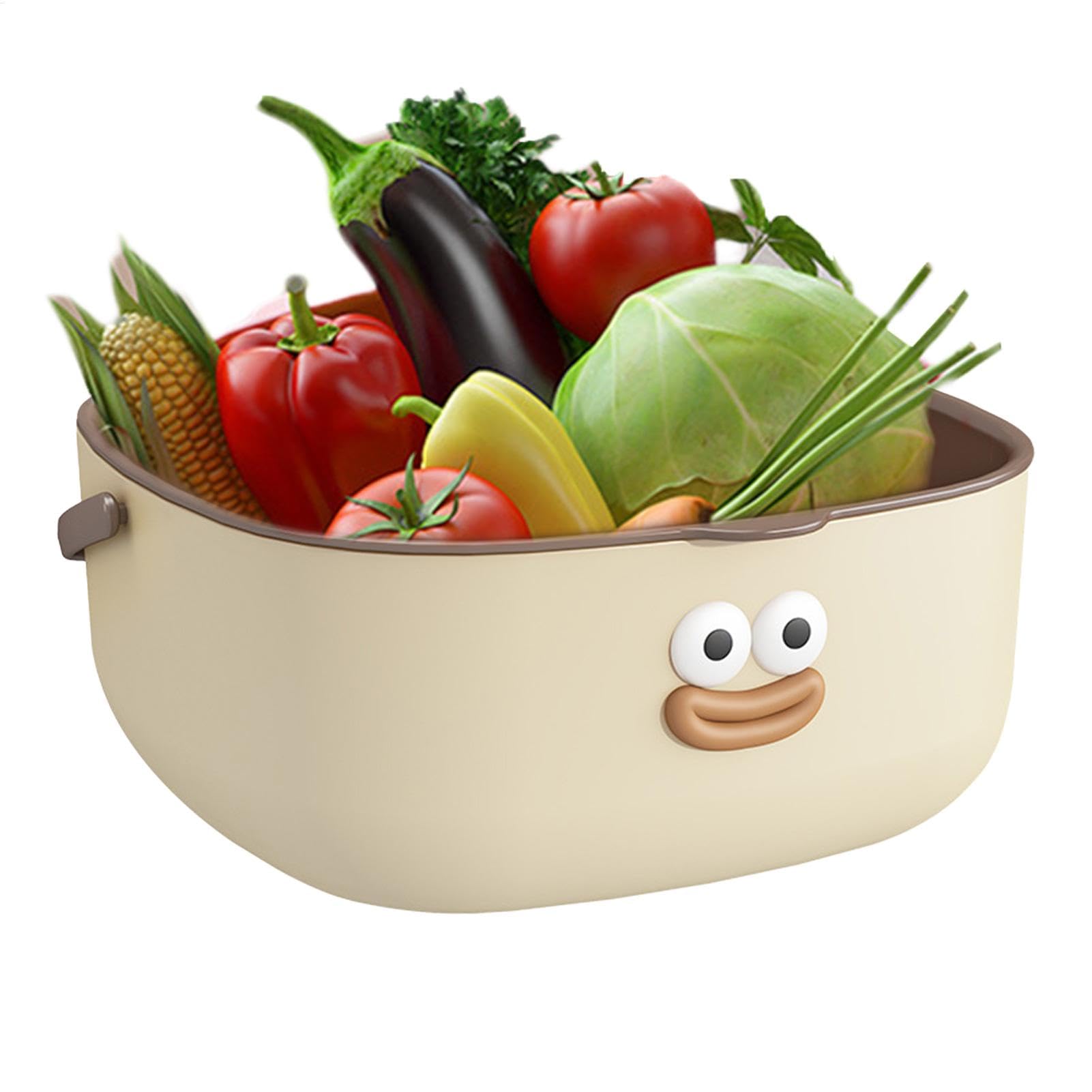 Passoire pour le lavage des légumes et des fruits avec panier égouttoir de cuisine amovible