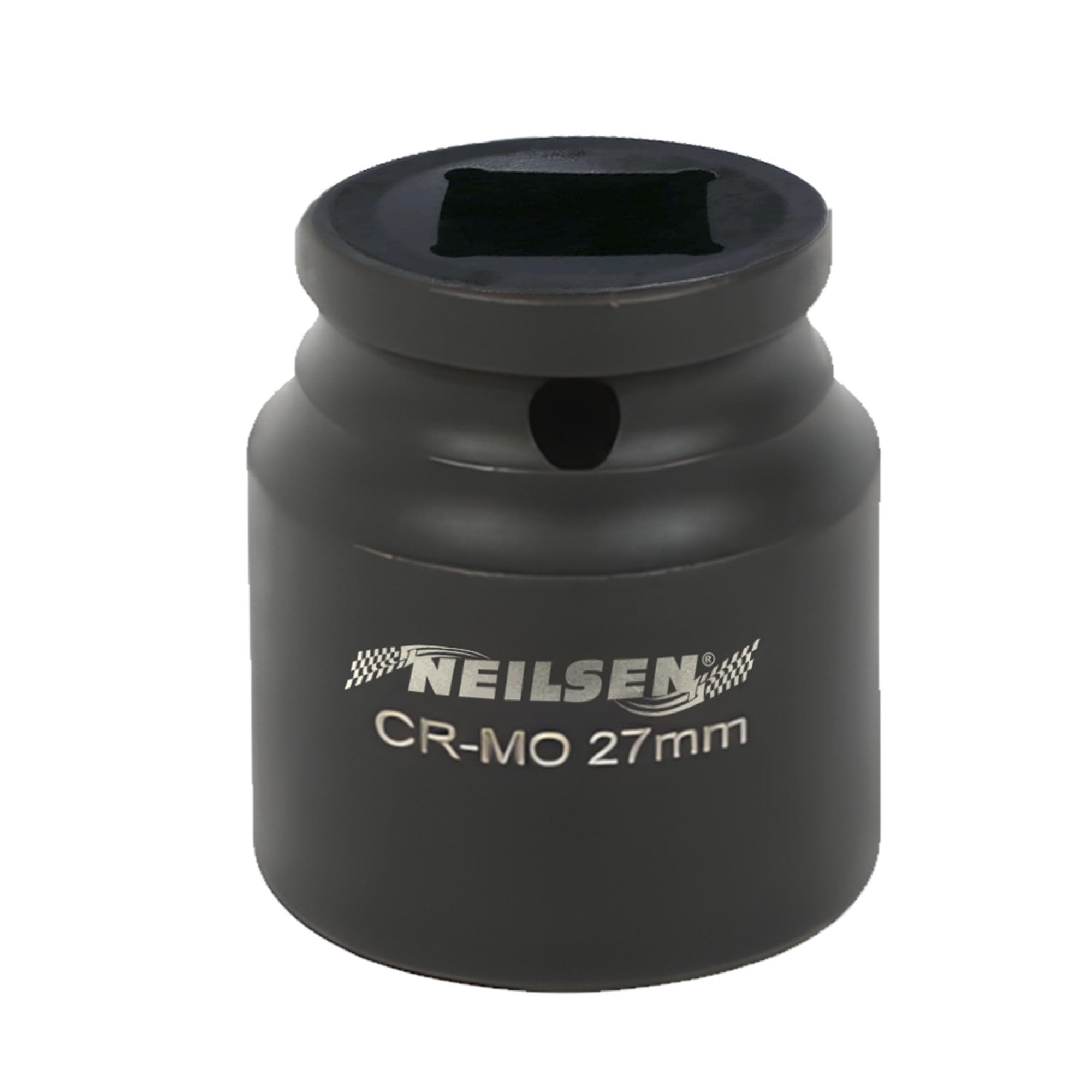 Neilsen CT6486 1/2in Dr Chrome-Molybdenum Impact Socket 27mm - 6 Point Single Hex, Height 42mm