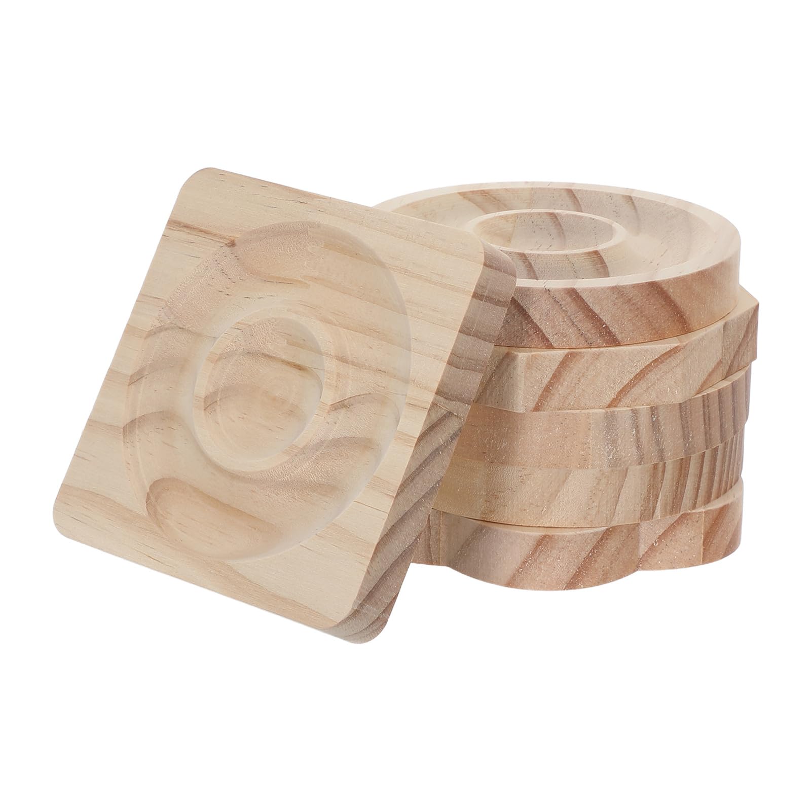 Bandeja organizadora de madera caqui de 6 piezas para pulseras y abalorios caseros